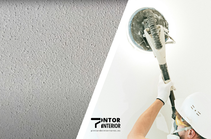 Alisar Pared de Gotelé en Casa en Negreira pintordeinteriores.es